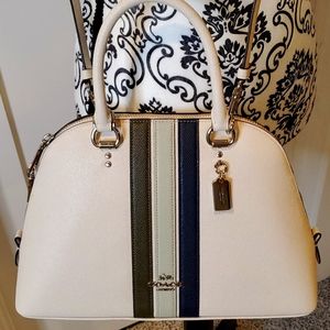 Katy Satchel with Varsity Stripe